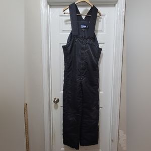 VTG Yamaha Cold Weather Gear Black Insulated Snowmobile Bibs Quilted‎ Men's S